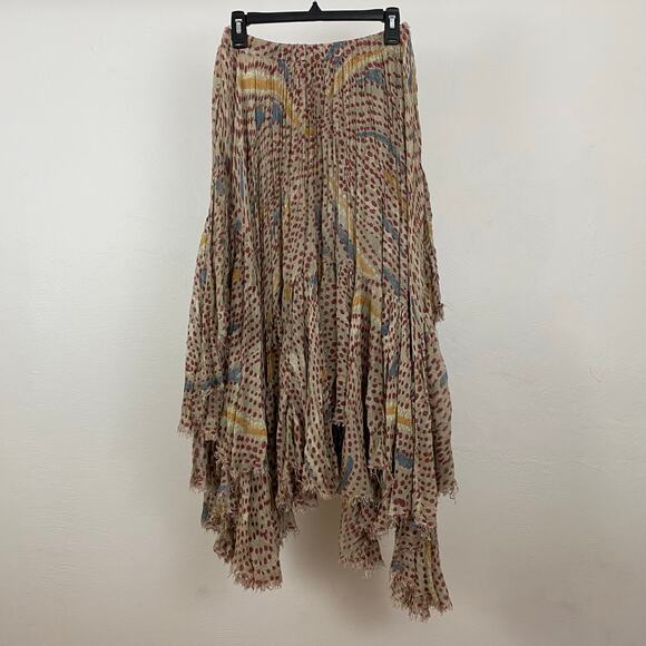 FP One - Free People Clover Printed Skirt - Stone Combo - Size Small - Picture 1 of 10